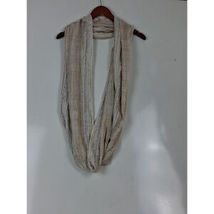 NEW Women Apt. 9 Infinity Loop Scarf Champagne Metallic Color Rayon Cotton